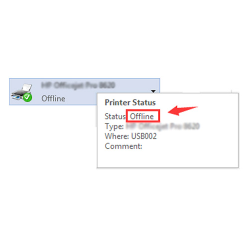 HP printer offline in window 11