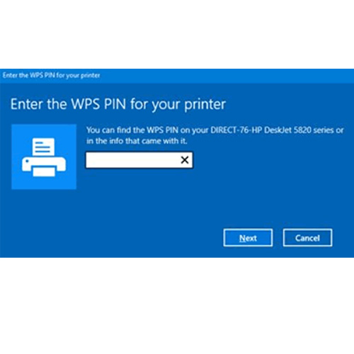 creating wps pin for hp printer