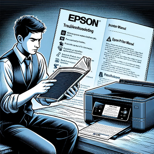fix epson printer showing offline