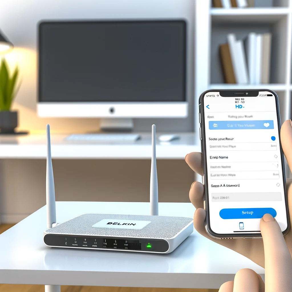 Setting Up the Belkin Router with a Smartphone